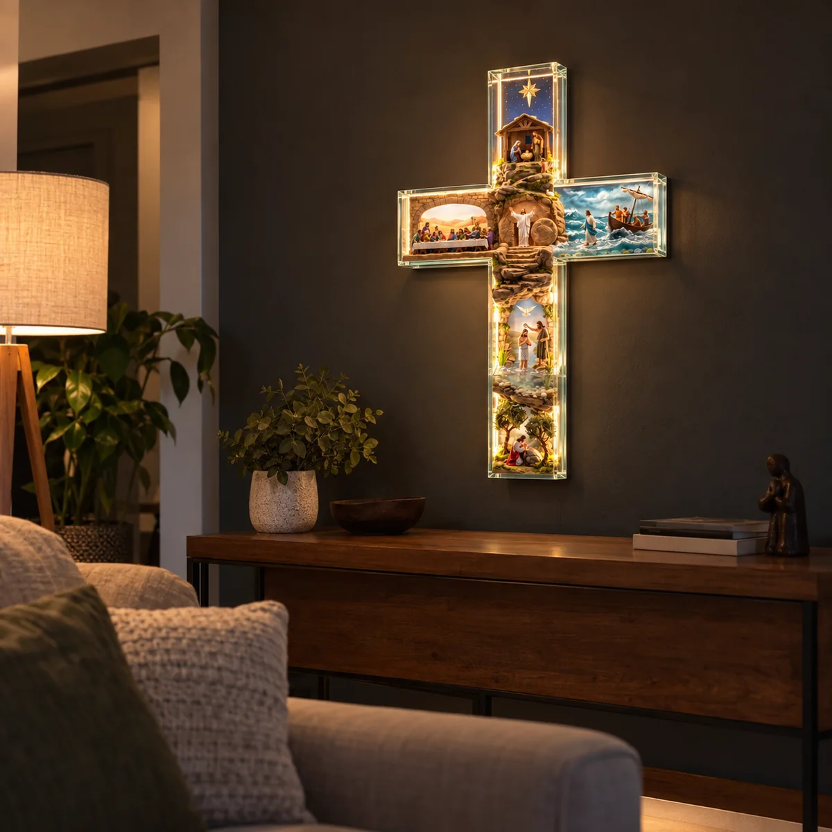 La cruz en una sala